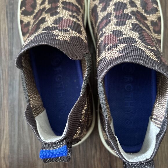 Rothy's Chelsea Boot Wildcat High Top Sneaker Brown Y2K Soho Vegan Boho EUC s6.5 - Picture 4 of 7